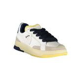 Blauer White Leather Men Sneaker